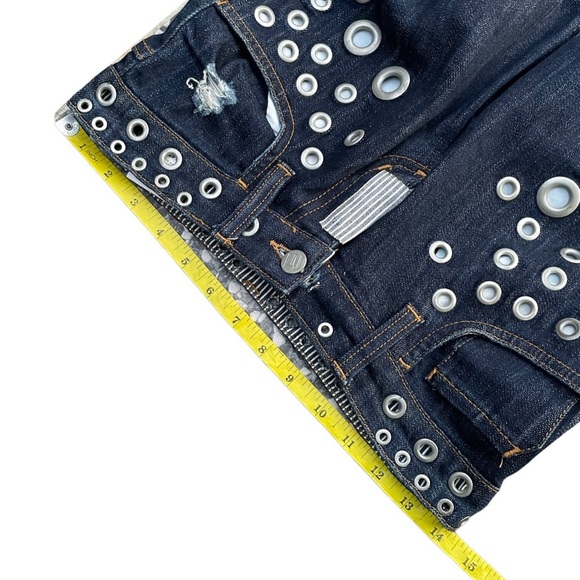 WAGGON Paris Custom embellished eyelet and patch jeans - Picture 3 of 16